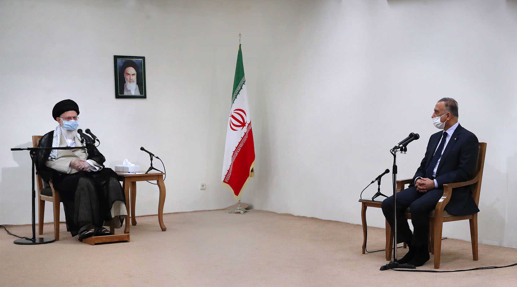 الكاظمي من طهران: سياسة العراق تبنى على حسن النية