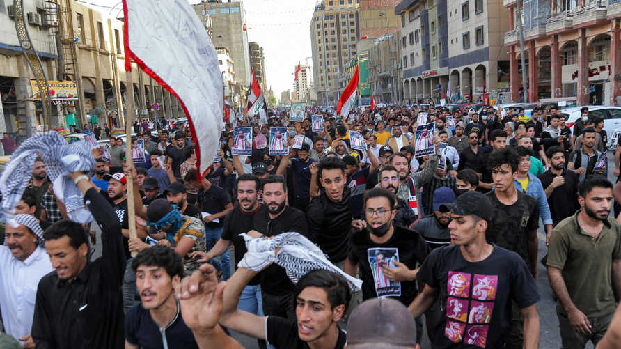 تظاهرات في كربلاء ضد “إفلات قتلة الناشطين من العقاب”