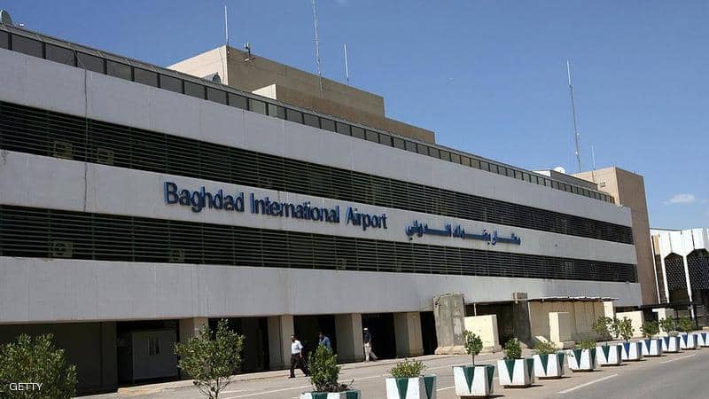 سقوط صاروخ على مطار بغداد.. ولا خسائر بشرية