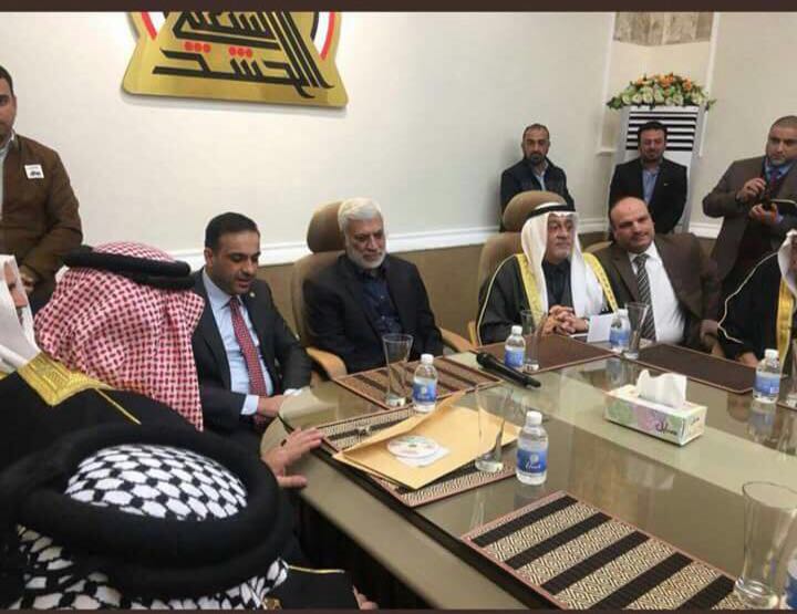 بالصور… الكربولي والكريم يحشدون شيوخ تكريت للقاء ” ابو مهدي المهندس”