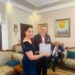 رئيسة جمعية الاخاء الاردنية العراقية تحتفي بالدكتور محمد البلداوي