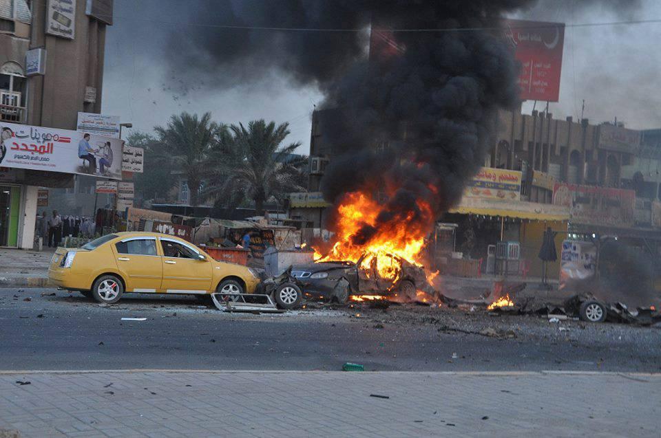 انفجار سيارة ملغمة في مدينة الصدر والحصيلة الاولية سقوط (21) مواطنا بين قيل وجريح