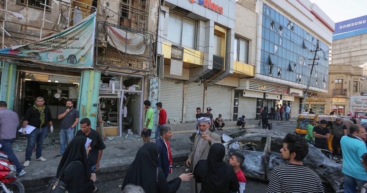 انفجار في منطقة الكرادة وسط العاصمة بغداد