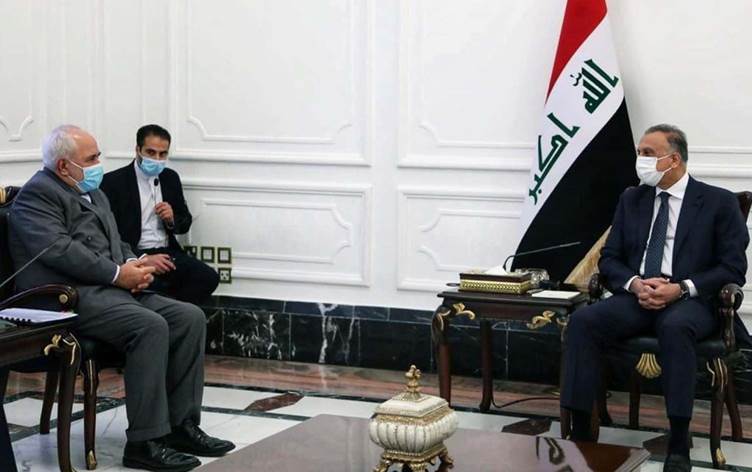 الكاظمي لظريف: نسعى إلى تأكيد دورنا المتوازن في المنطقة