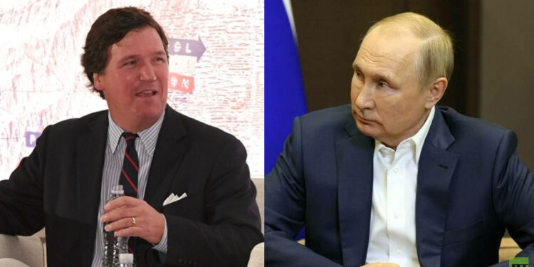 ضجة هائلة يحدثها الصحفي الأمريكي كارلسون  نتيجة لقائه بالرئيس بوتن