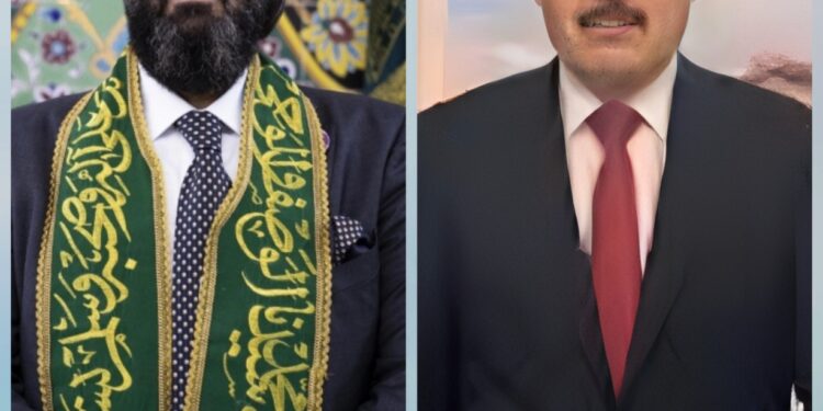 الشيخ شمس الدين محمد نهرو الكسنزان يتلقى برقية مواساة من القائم باعمال السفارة العراقية في الاردن