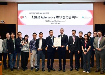 تكريم إل جي عن الابتكار من خلال أول وحدة MCU معتمدة للسيارات   