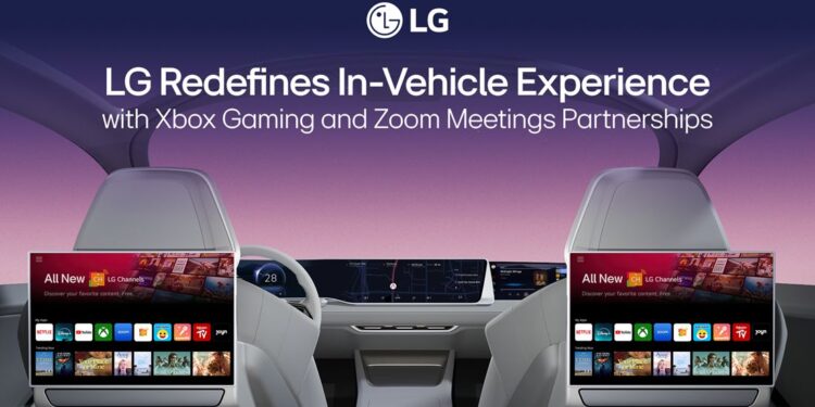 إل جي يعيد تعريف تجربة القيادة من خلال شراكاتها مع Xbox Gaming وZoom Meetings