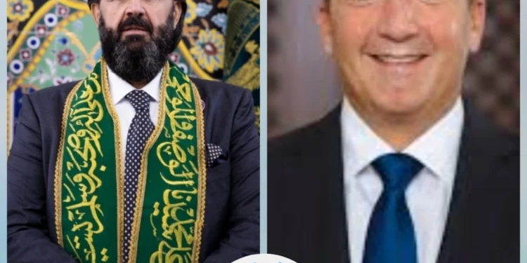 رئيس الوزراء الاردني السابق “سمير الرفاعي” يقدم واجب العزاء لسماحة الشيخ شمس الدين محمد نهرو الكسنزان