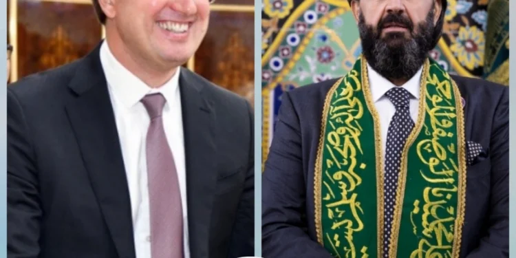 القنصل الروسي ماكسيم رووبين يبعث برقية مواساة لسماحة الشيخ شمس الدين محمد نهرو الكسنزان لوفاة نجله “رحمه الله”