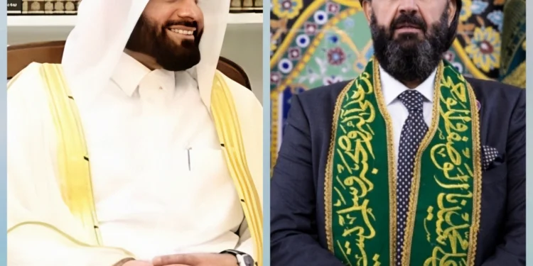 السفير القطري في العراق يعزي سماحة الشيخ شمس الدين محمد نهرو الكسنزان لوفاة نجله