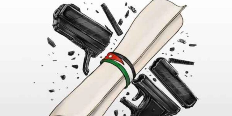 وزارة الداخلية الاردنية تطلق وثيقة الكترونية لاشراك المواطنين في ضبط اطلاق العيارات النارية في المناسبات .
