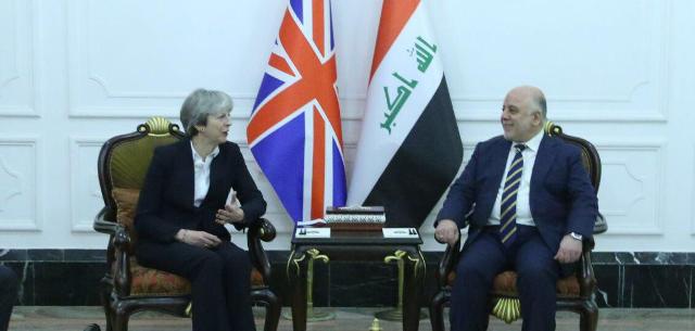تيريزا ماي تصل إلى بغداد في زيارة مفاجئة