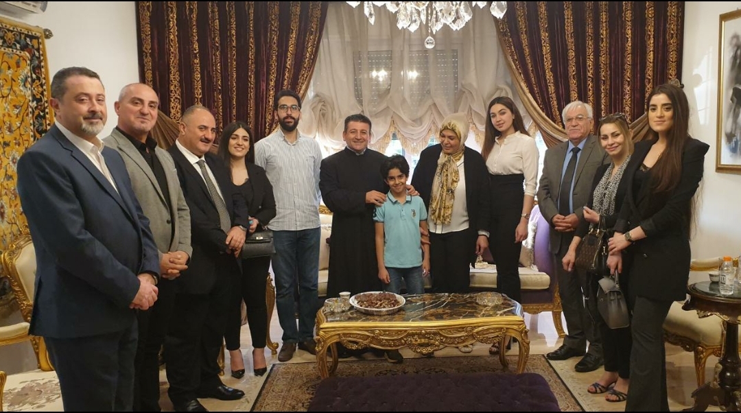 الجالية المسيحية العراقية في الاردن تزور عائلة المرحوم الكابتن احمد راضي