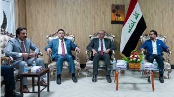 رئيس البرلمان يتفقد قائممقامية قضاء الحبانية ويلتقي شيوخها ووجهائها