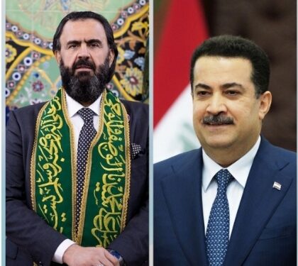 رئيس الوزراء يعزي سماحة الشيخ شمس الدين نهرو الكسنزان بوفاة نجله “رحمه الله”