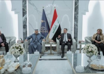 الشيخ خميس الخنجر يستقبل وفدا من أهالي منطقة الأعظمية
