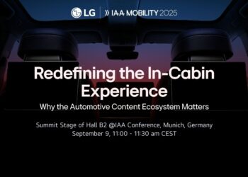 الكشف عن شراكات محتوى جديدة مع إل جي لتعزيز تجربة القيادة في معرض IAA Mobility 2025