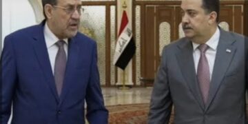 السوداني يستقبل المالكي لبحث استكمال الكابينة الوزارية