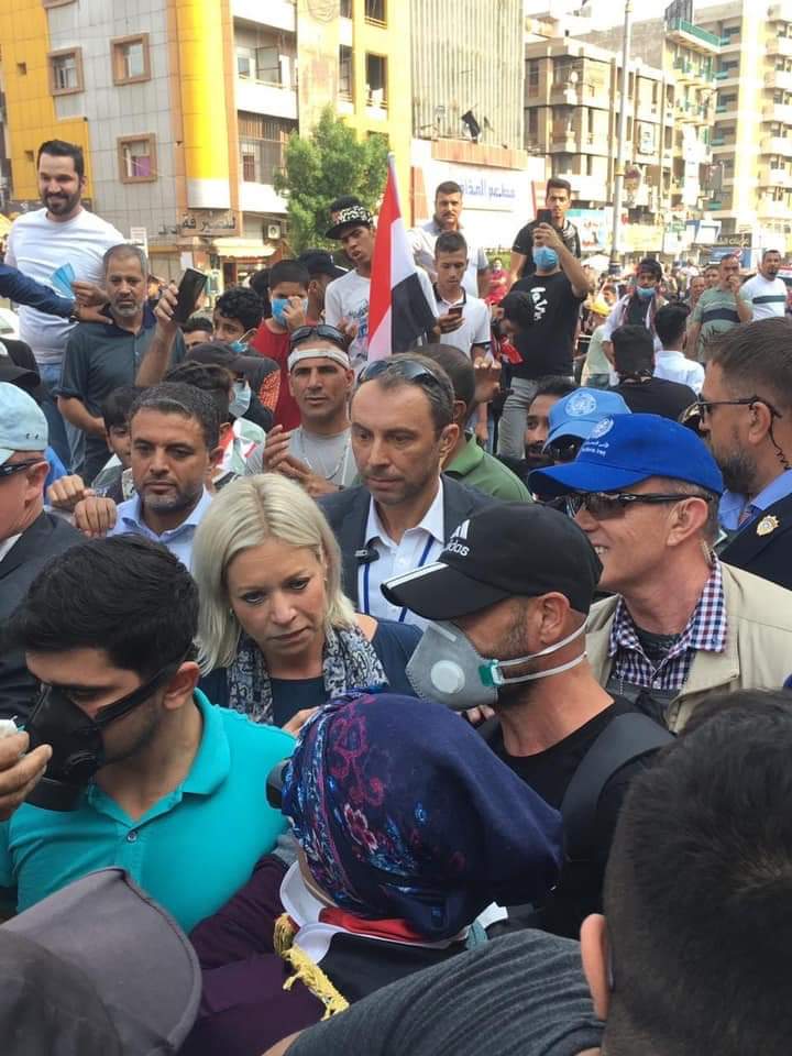 مبعوثة الأمم المتحدة بلاسخارت في التحرير