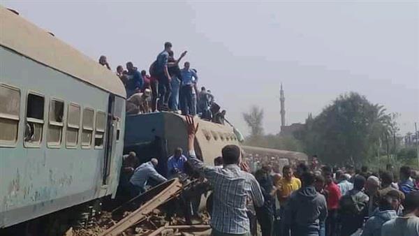 الخامس خلال شهر.. حادث قطار في مصر يسفر عن إصابة 100 شخص