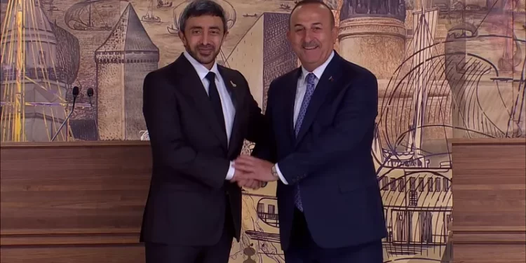 عبد الله بن زايد: نسعى لمضاعفة العلاقات التجارية مع تركيا