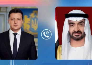 رئيس دولة الامارات “محمد بن زايد” يجري اتصالاً هاتفياً مع الرئيس الأوكراني