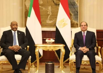 في أول زيارة منذ بدء الحرب.. البرهان يلتقي السيسي في العلمين