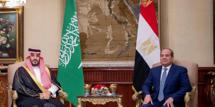 الرئيس السيسي يستقبل ولي العهد السعودي