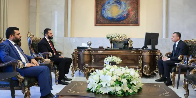 الرئيس الشرع يبحث الوضع الأمني مع رئيس المخابرات العراقي في دمشق