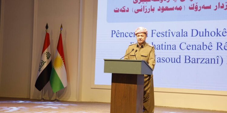 البارزاني مخاطبا العراقيين: يجب ان تبقى العلاقات قوية بيننا ولا تتأثر بالخلافات السياسية