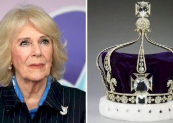 تاج تتويج كاميلا بدون ماسة (KOH-I-NOOR)