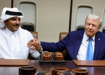 ماذا حدث في اجتماع الطائرة بين تميم وترامب؟ (فيديو)