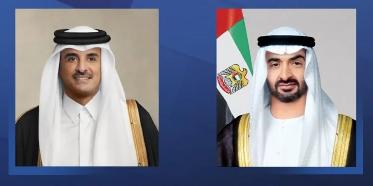 أمير قطر يصل إلى الإمارات في زيارة أخوية