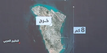 هجوم امريكي باربعة صواريخ تستهدف ناقلة إيرانية في جزيرة خرج