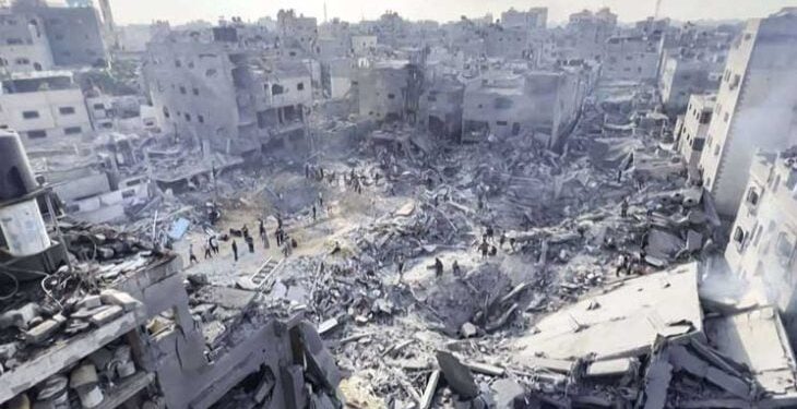 المرصد الأورومتوسطي: إسرائيل أسقطت ما يعادل قنبلتين نوويتين على غزة وحصة الفرد الواحد تتجاوز 10 كيلوغرامات من المتفجرات