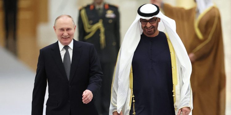 مألات زيارة الشيخ محمد بن زايد الى روسيا