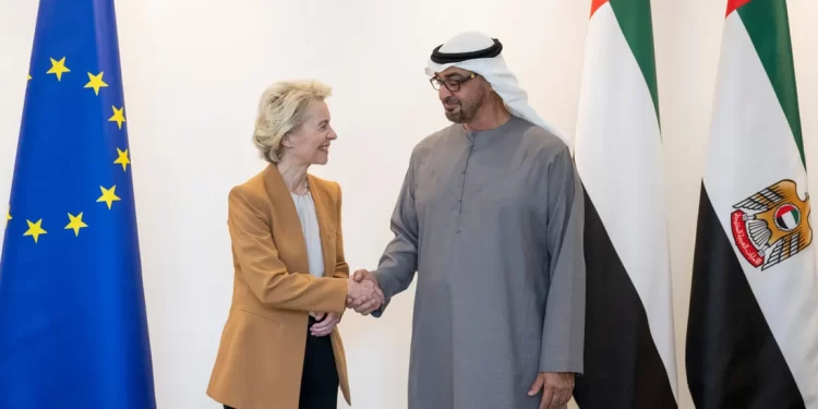 رئيس الإمارات يستقبل رئيسة المفوضية الأوروبية