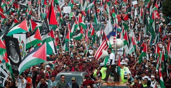مسيرة مليونية ماليزية من أجل فلسطين في 24 فبراير