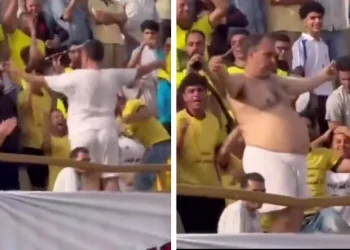 توقيف وطلب خلع.. لمشجع كرة قدم رقص عاريا وأثار جدلاً بمصر