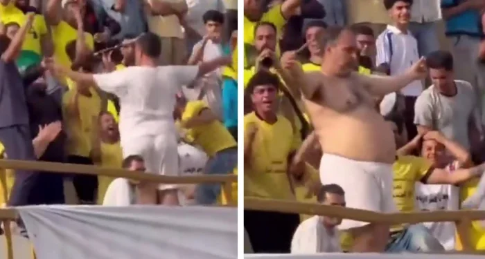 توقيف وطلب خلع.. لمشجع كرة قدم رقص عاريا وأثار جدلاً بمصر