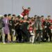 لاعبو المنتخب المصري يحتفلون بالتأهل ويتعهدون بالمنافسة على كأس الأمم