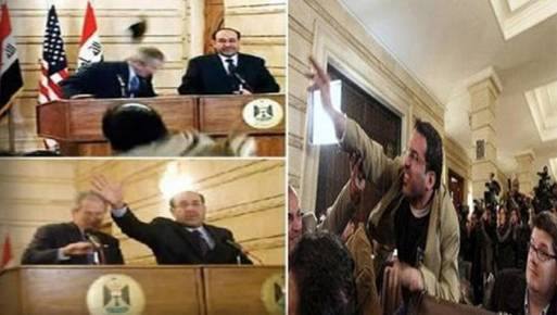 قاذف بوش بالحذاء… الصحفي العراقي الزيدي يعود للأضواء